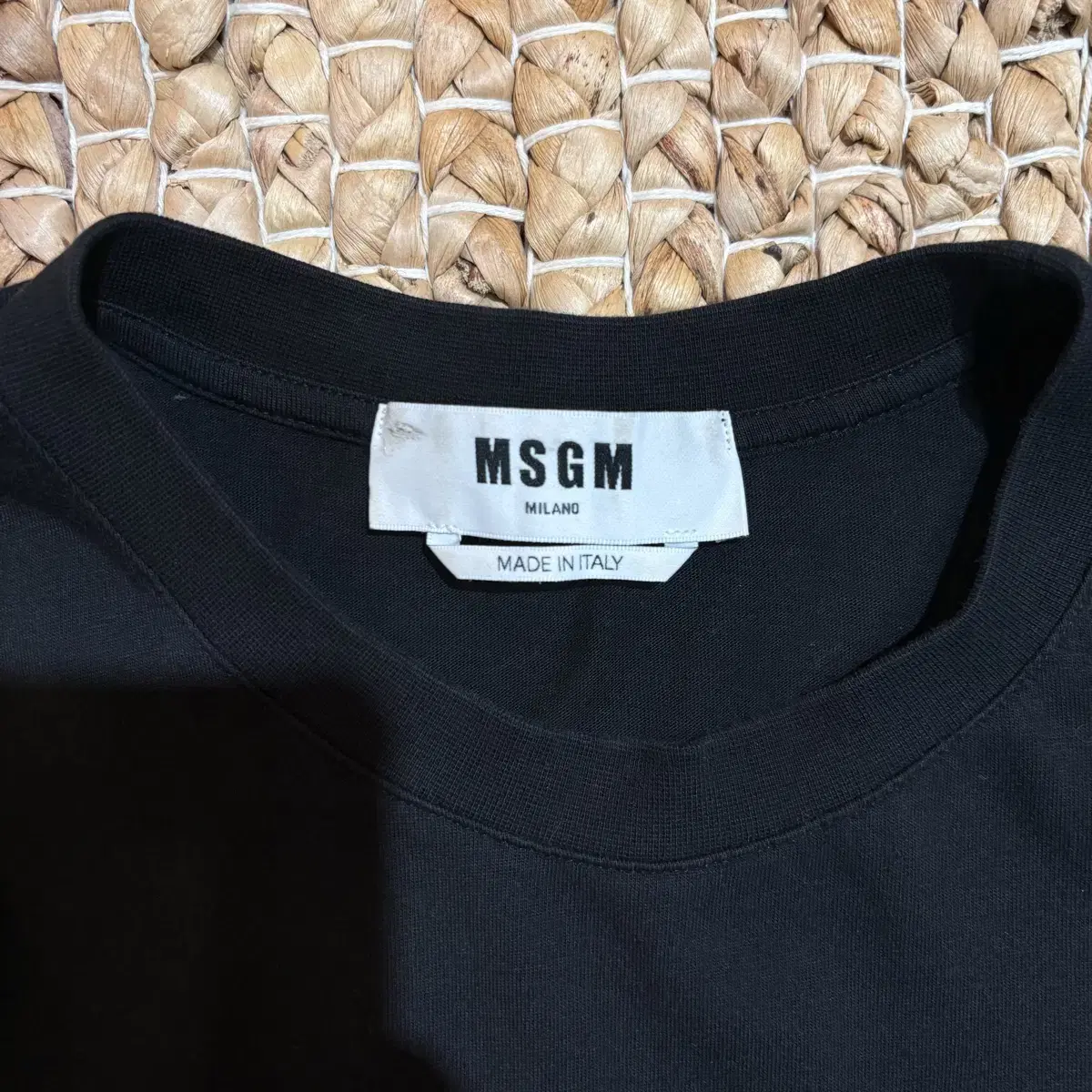 msgm 브러쉬드 박스로고 반팔티(ㅎ3913)