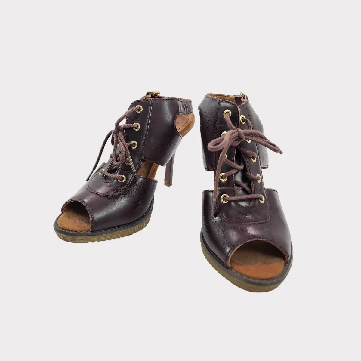 [220-225] Dr.martens 닥터마틴 정품 하이힐 부티 샌들