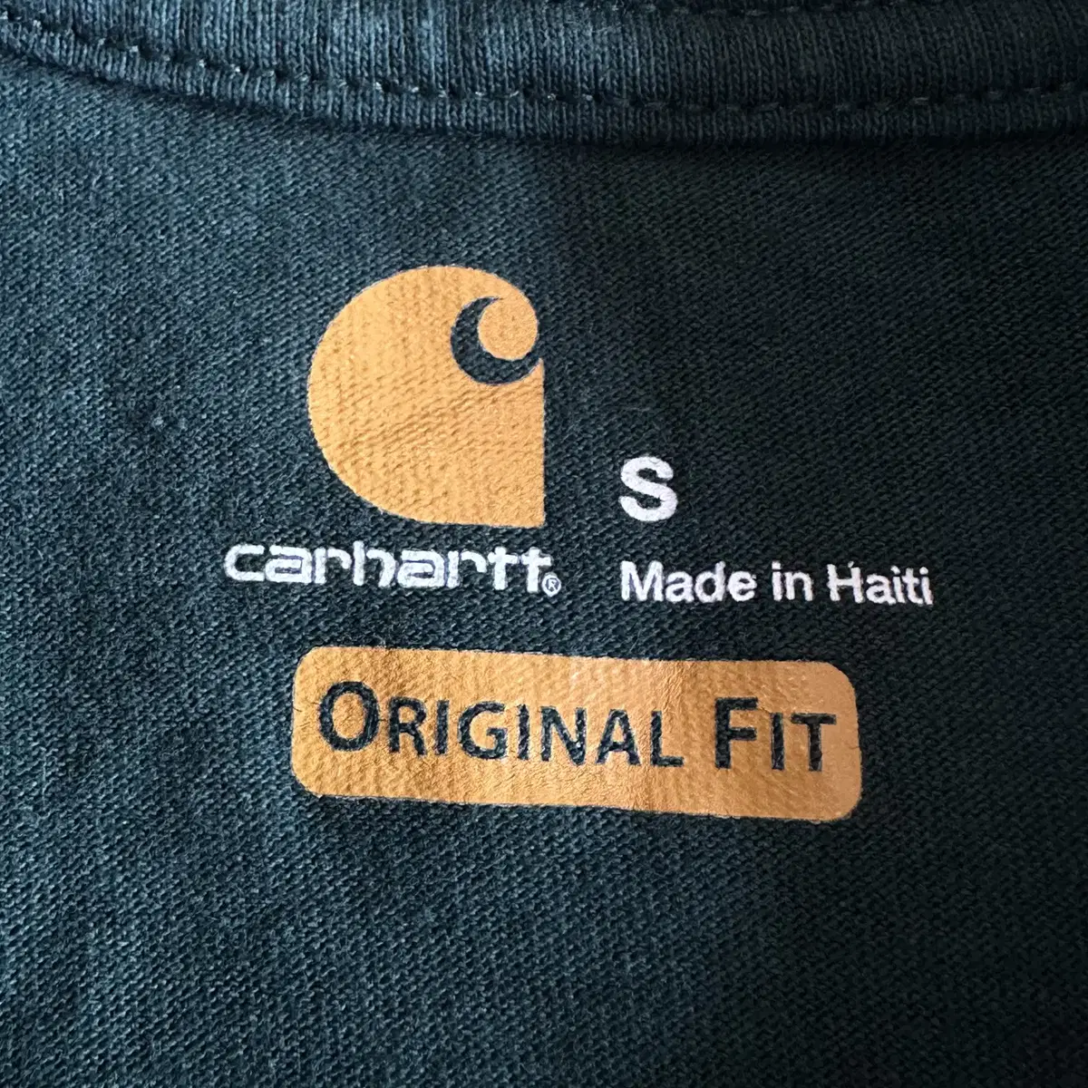 [해외 S] 칼하트 CARHARTT 포켓 반팔 티셔츠 그린