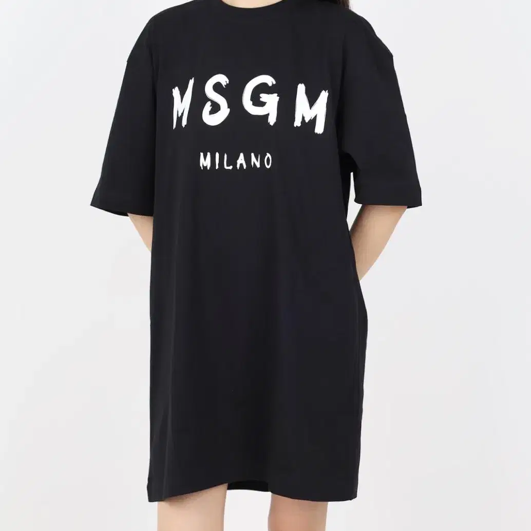 MSGM 여성 티셔츠 원피스 롱 원피스 박스티