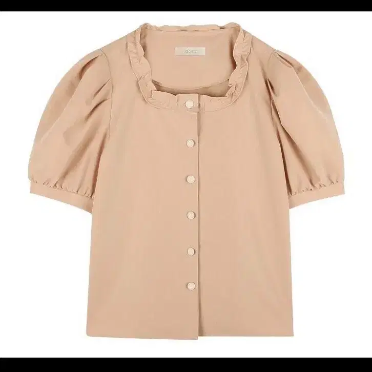 JOORTI wrinkle square blouse (peach)