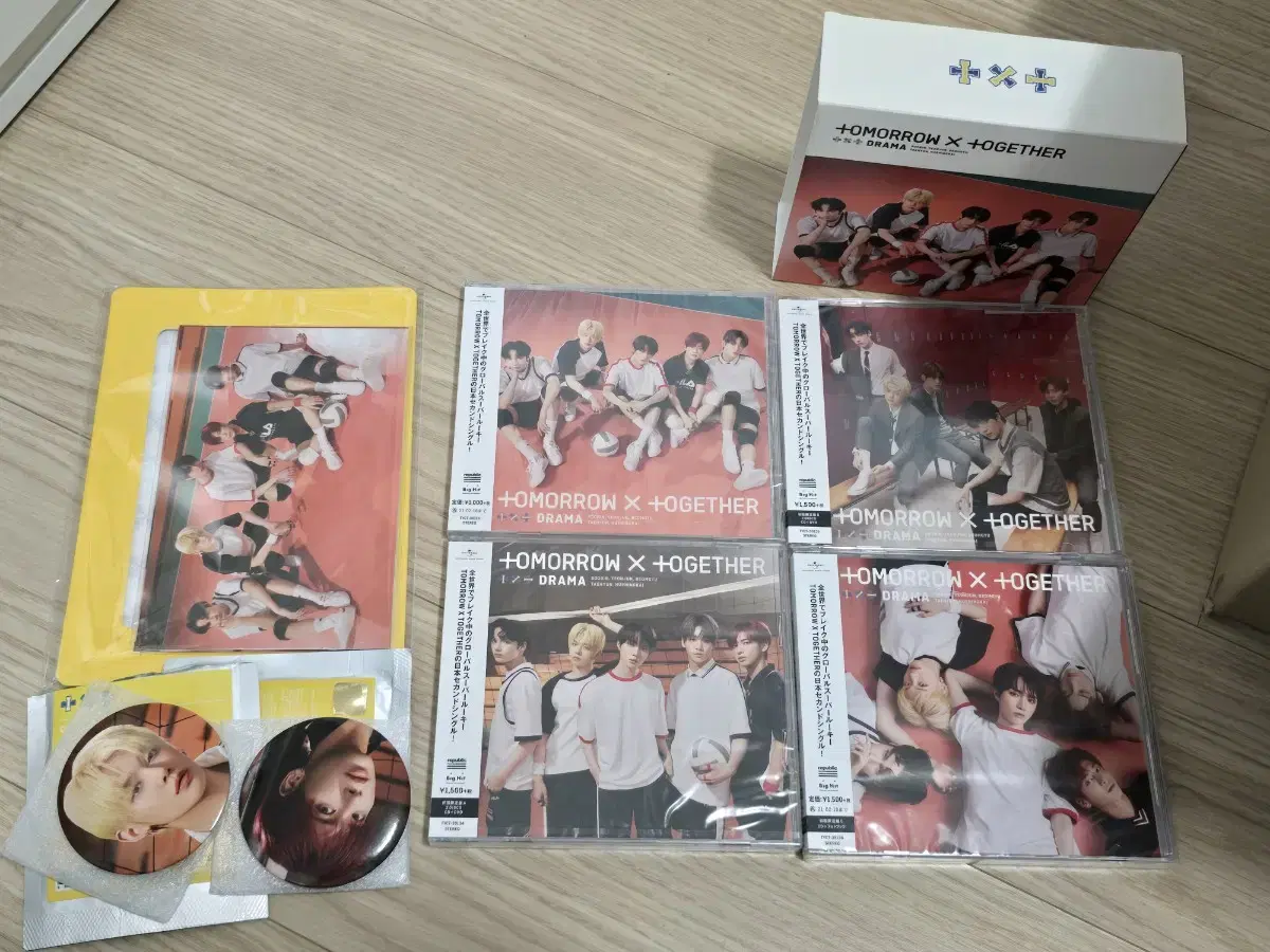 Bulk txt TXT Drama japan album postcard Pinbadges