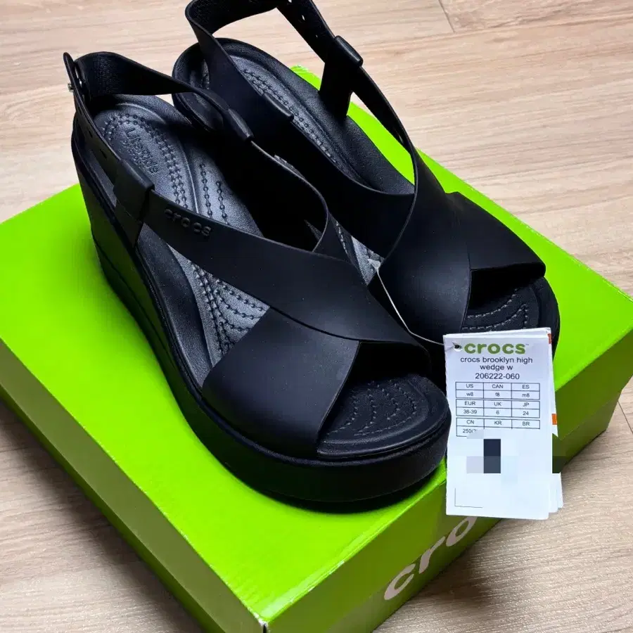 크록스 crocs brooklyn high wedge w