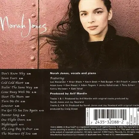 Norah Jones - Come Away With Me(CD)유럽민트급