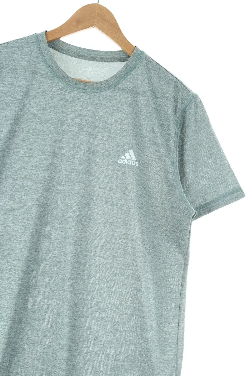 (M) Adidas Short Sleeve T-Shirt Green Functional Training - D424