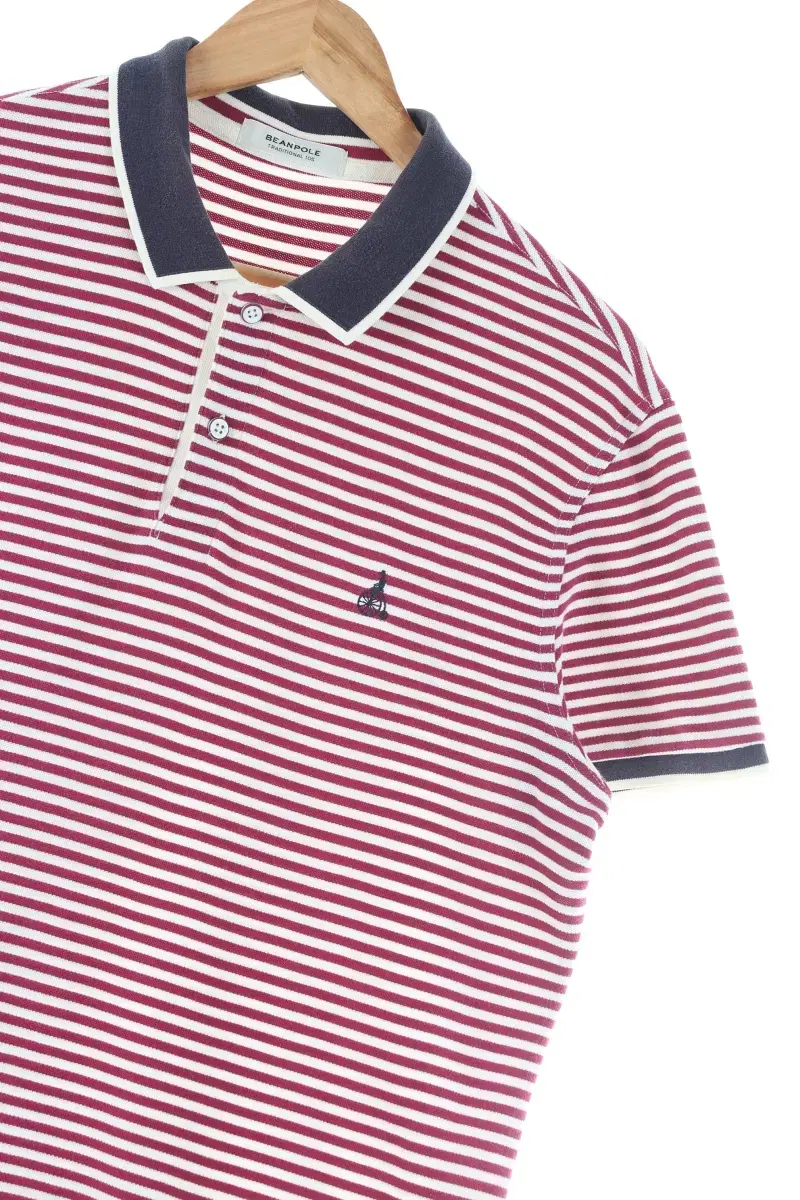 (XL) Beanpole Short Sleeve kara T-shirt Striped Cotton Amekaji-D3A3