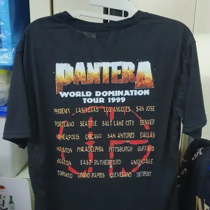 새상품)Pantera - world domination1999티셔츠