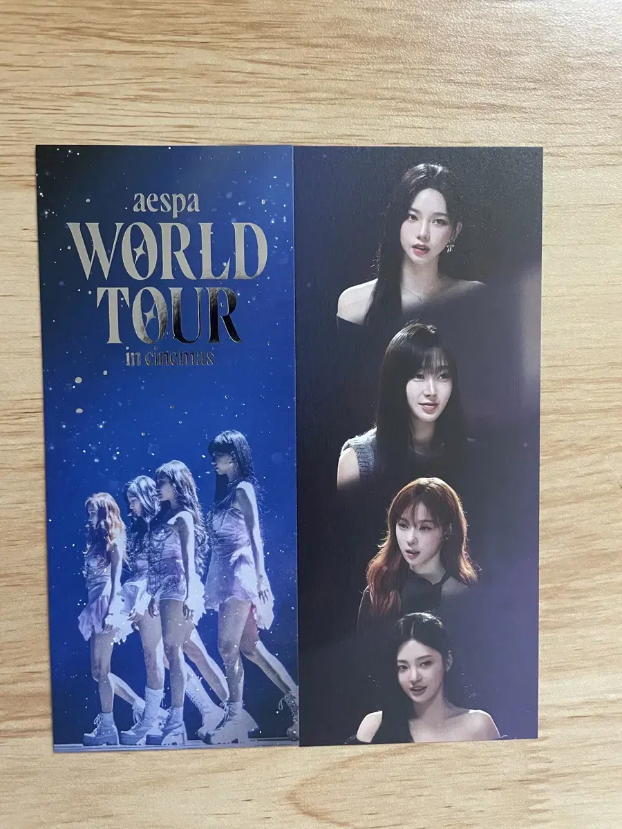 aespa worldtour in cinema link pop photocard