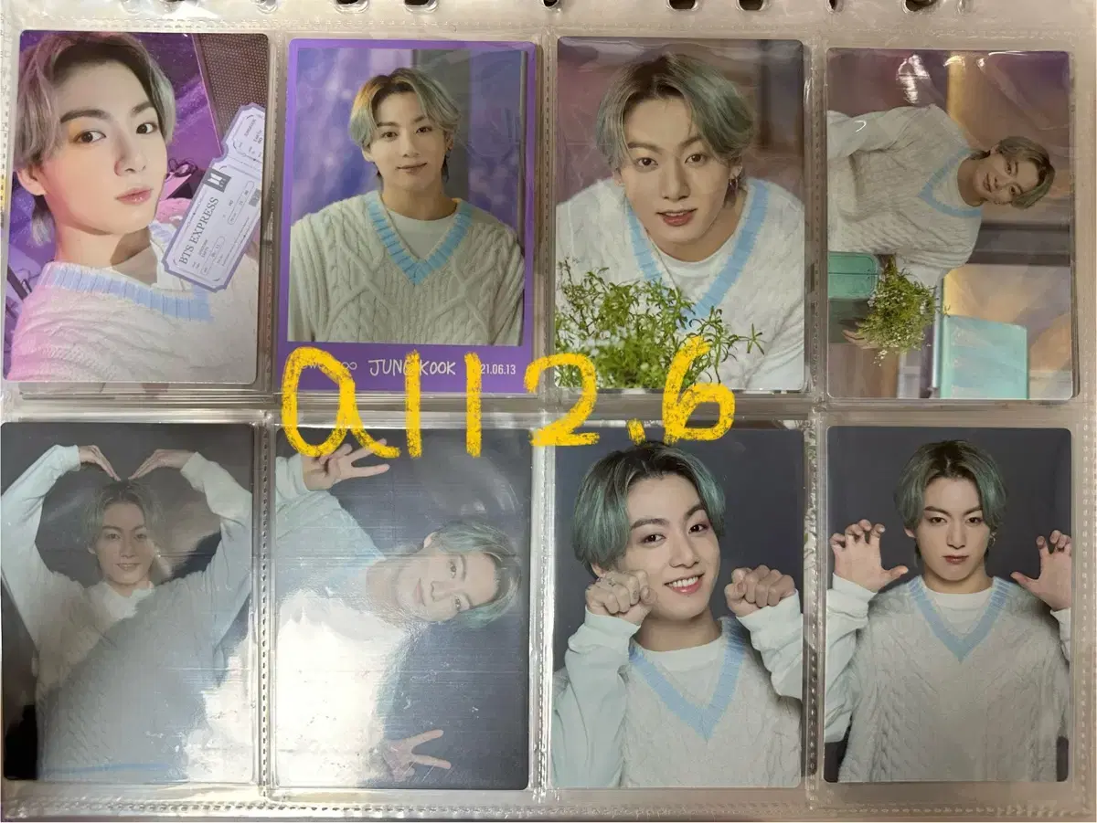 Bangtan microcosmic mini-photocard jungkook debol / dalmajung / hybe insight / BusanCon