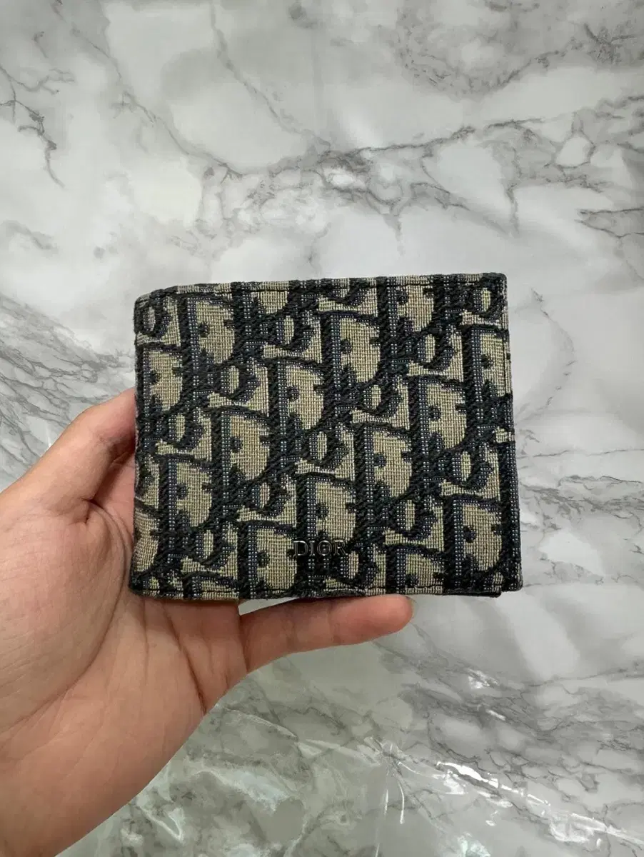 (S-Class) Dior Oblique Wallet Beige