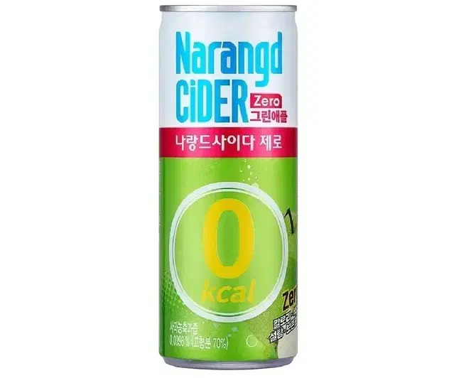 나랑드사이다 제로 245ml 60개 그린애플