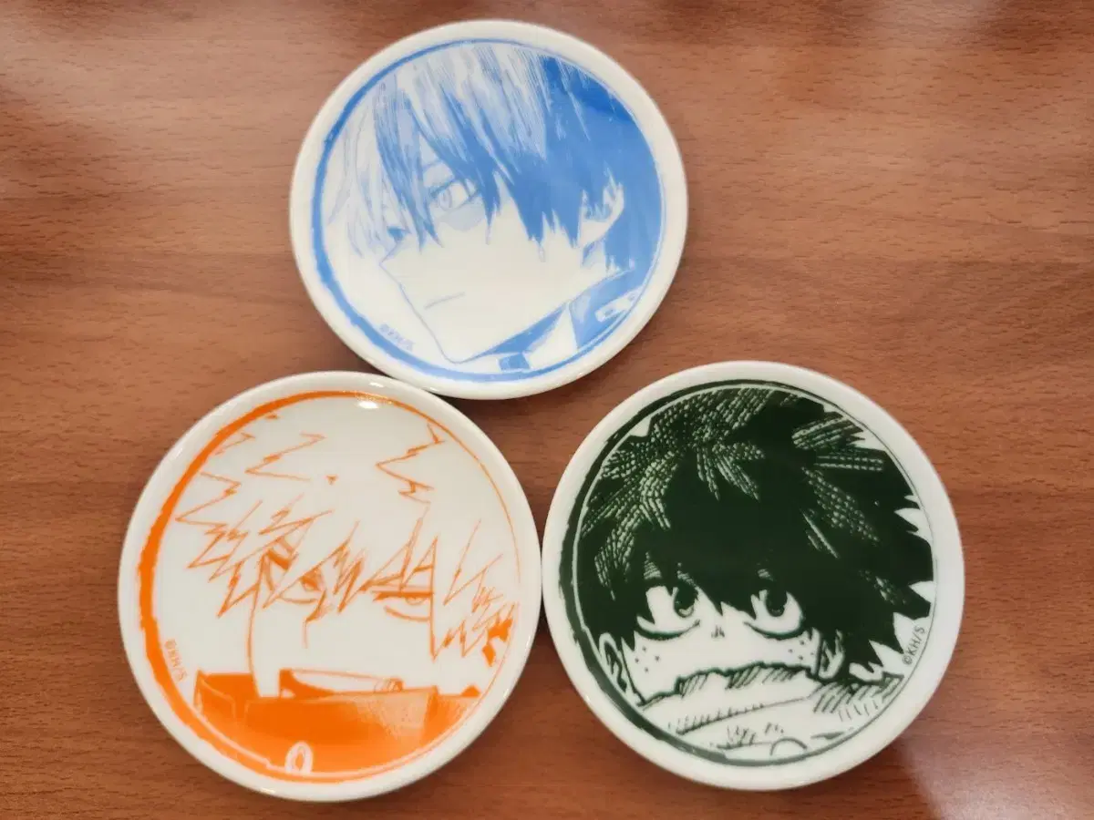 Nahia Hiroaka Todoroki Midoriya Bakugo Mini Plates Set