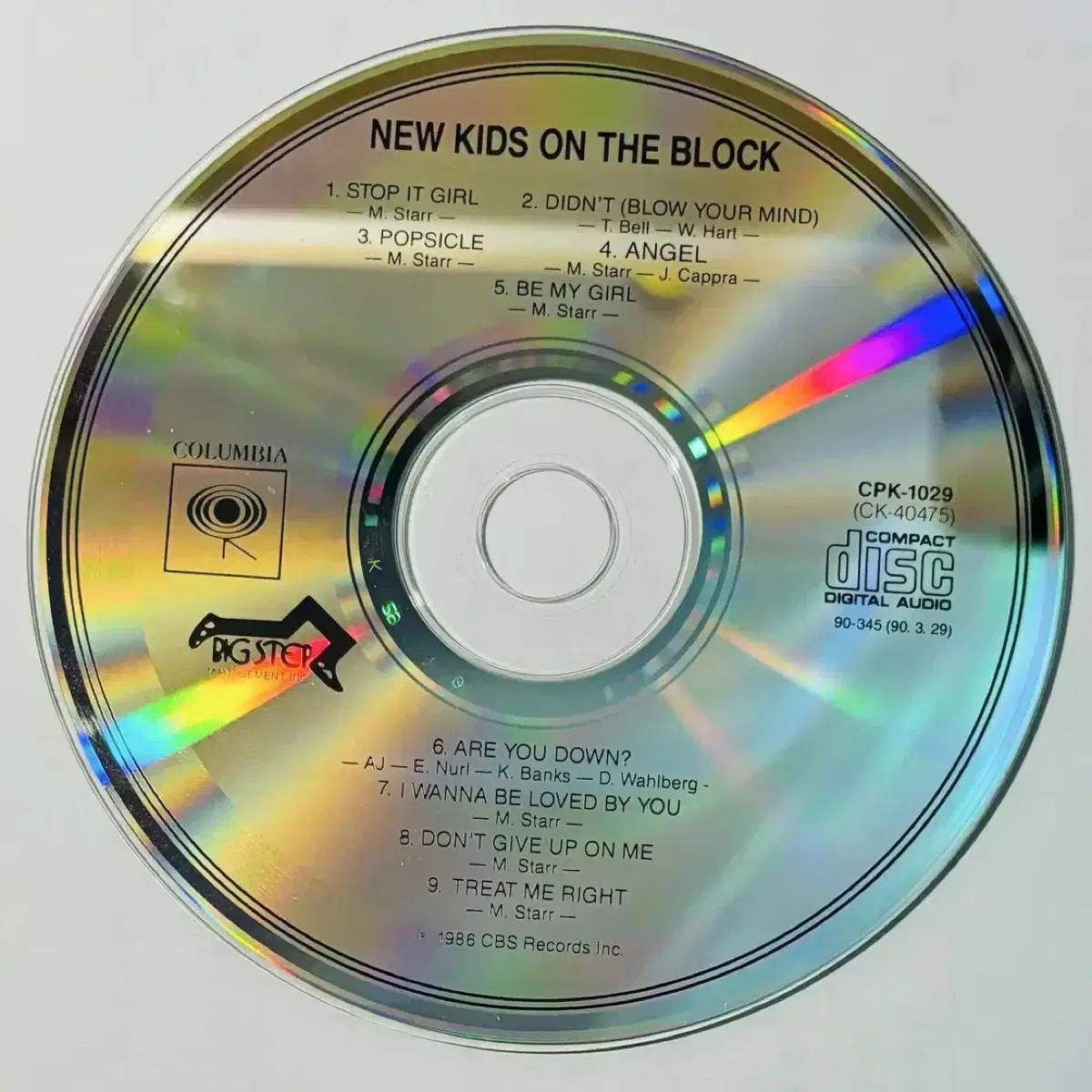 New Kids On The Block 1집 (CD) 한국반1989EX-