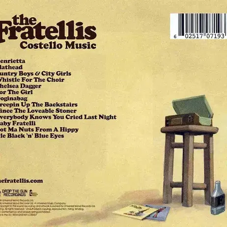 The Fratellis - Costello (CD) 유럽반 초판 민트급