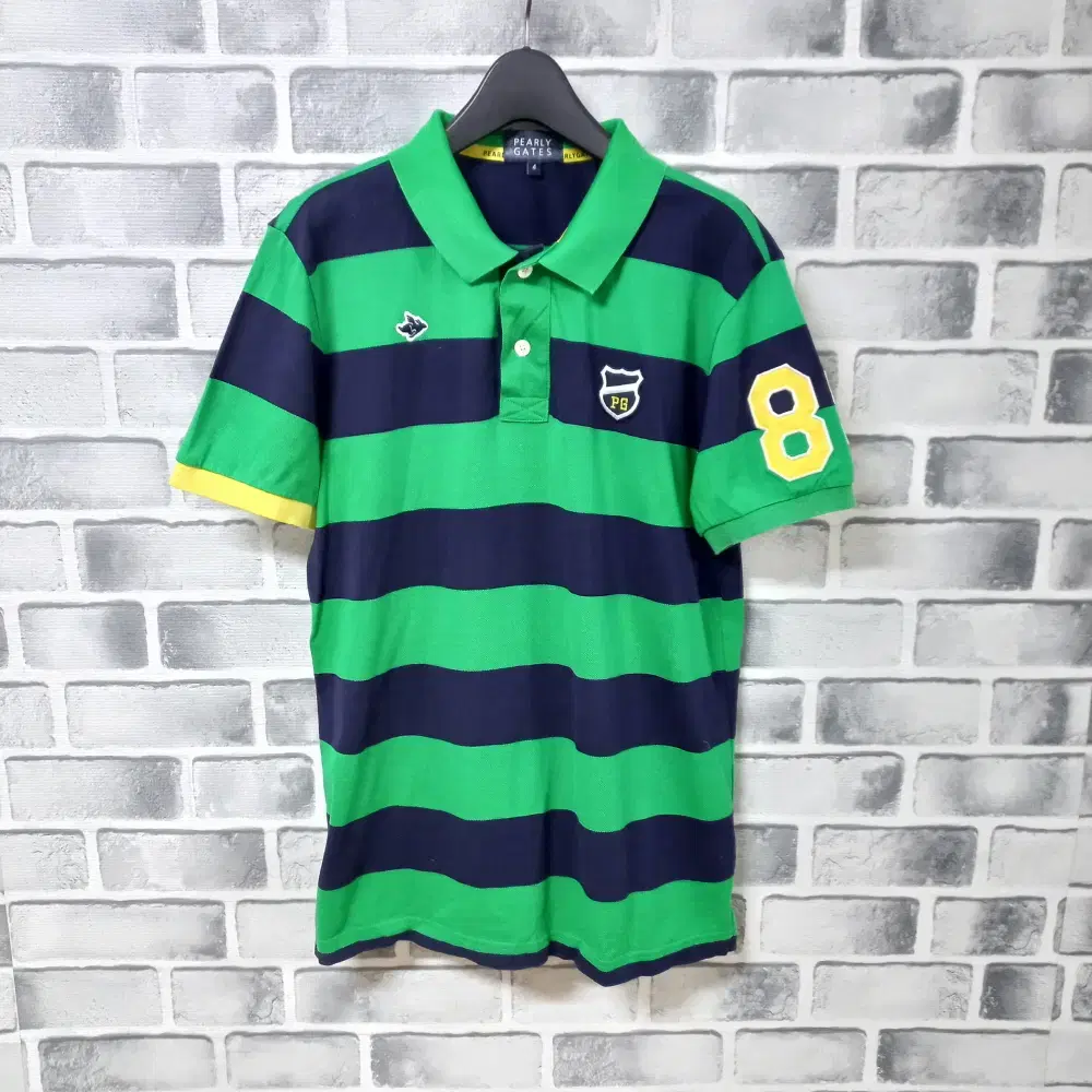 6-16/Parigates Green Striped Tee Men95