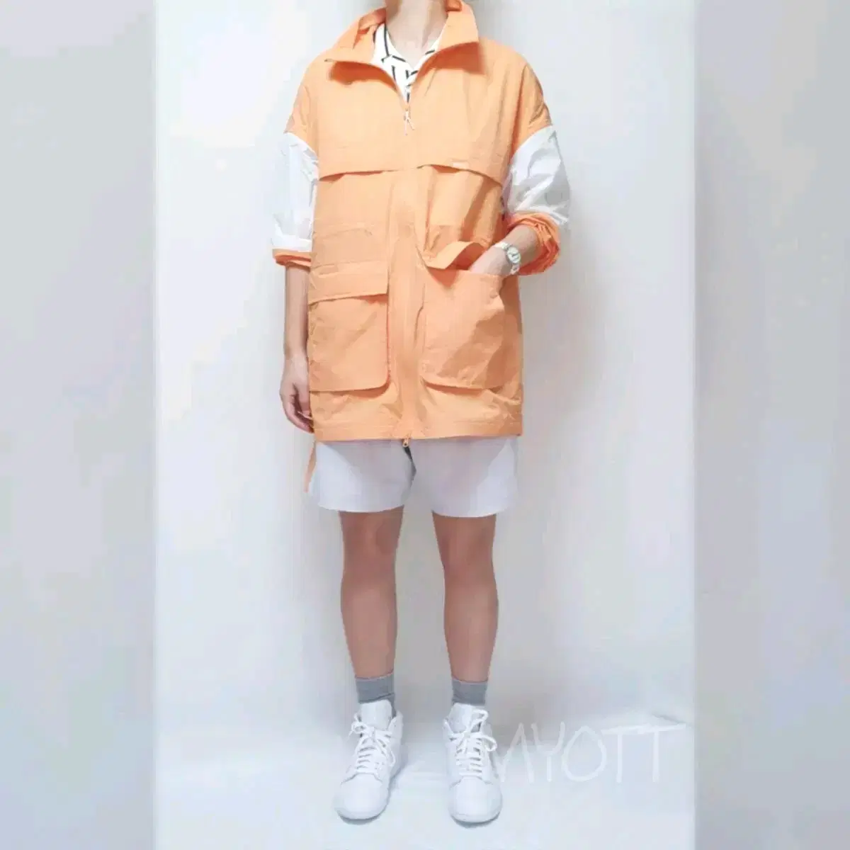 [NEW]Orange Anorak Jordan Outfit 1set