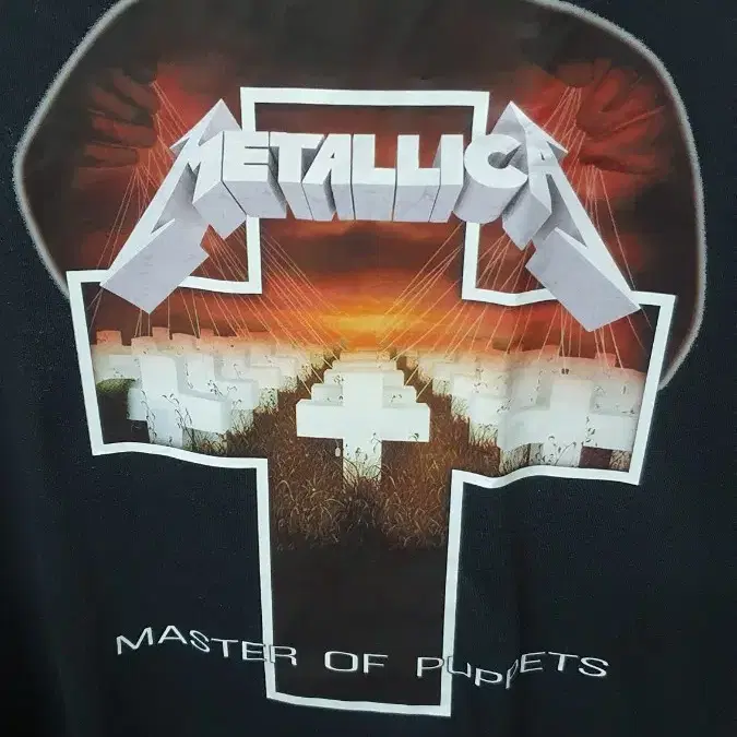 새상품)metallica - master of puppets 반팔양면티L