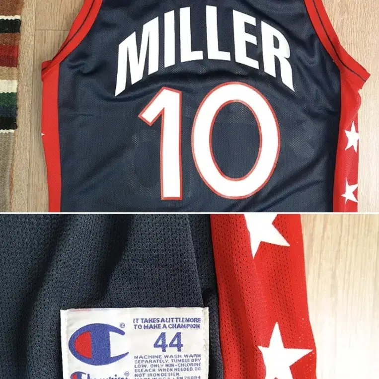 미국산 90s 챔피온 미국농구 국대 Miller 저지m