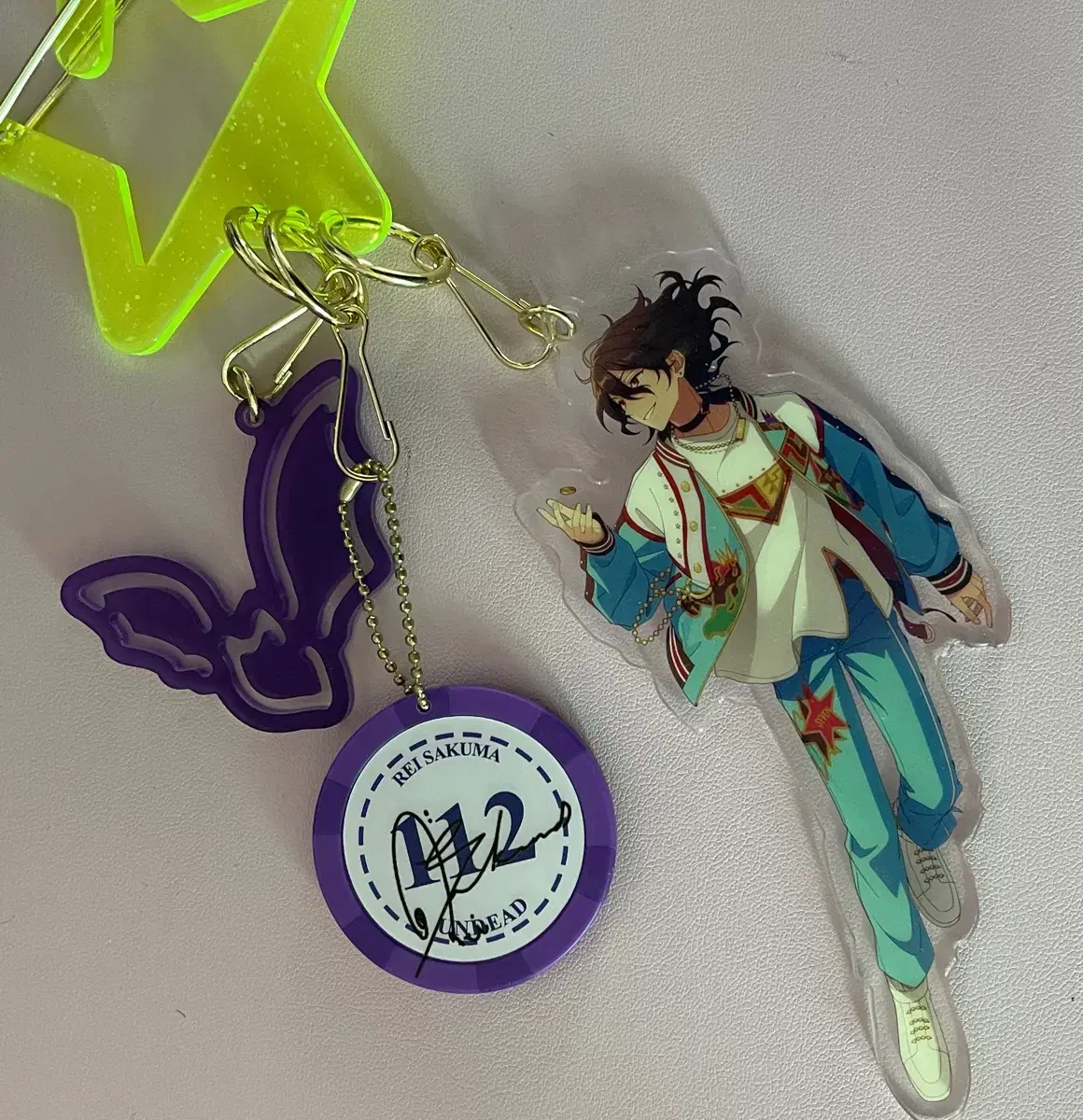 Anstar lay 7th Anniversary acrylic keyring