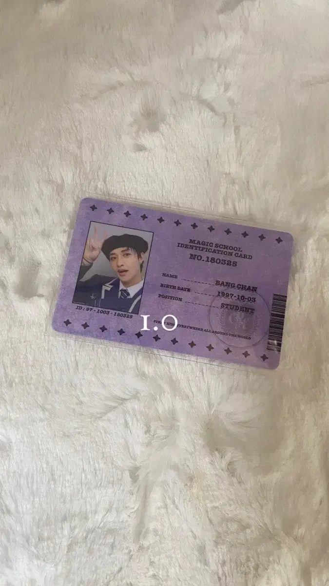 Bang Chan Student ID wts