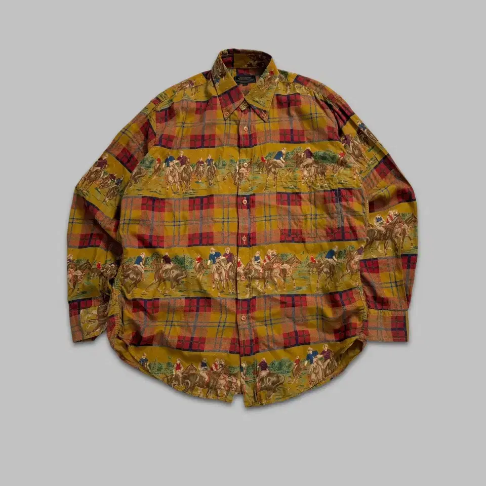 vintage jantzen polo check pattern shirt