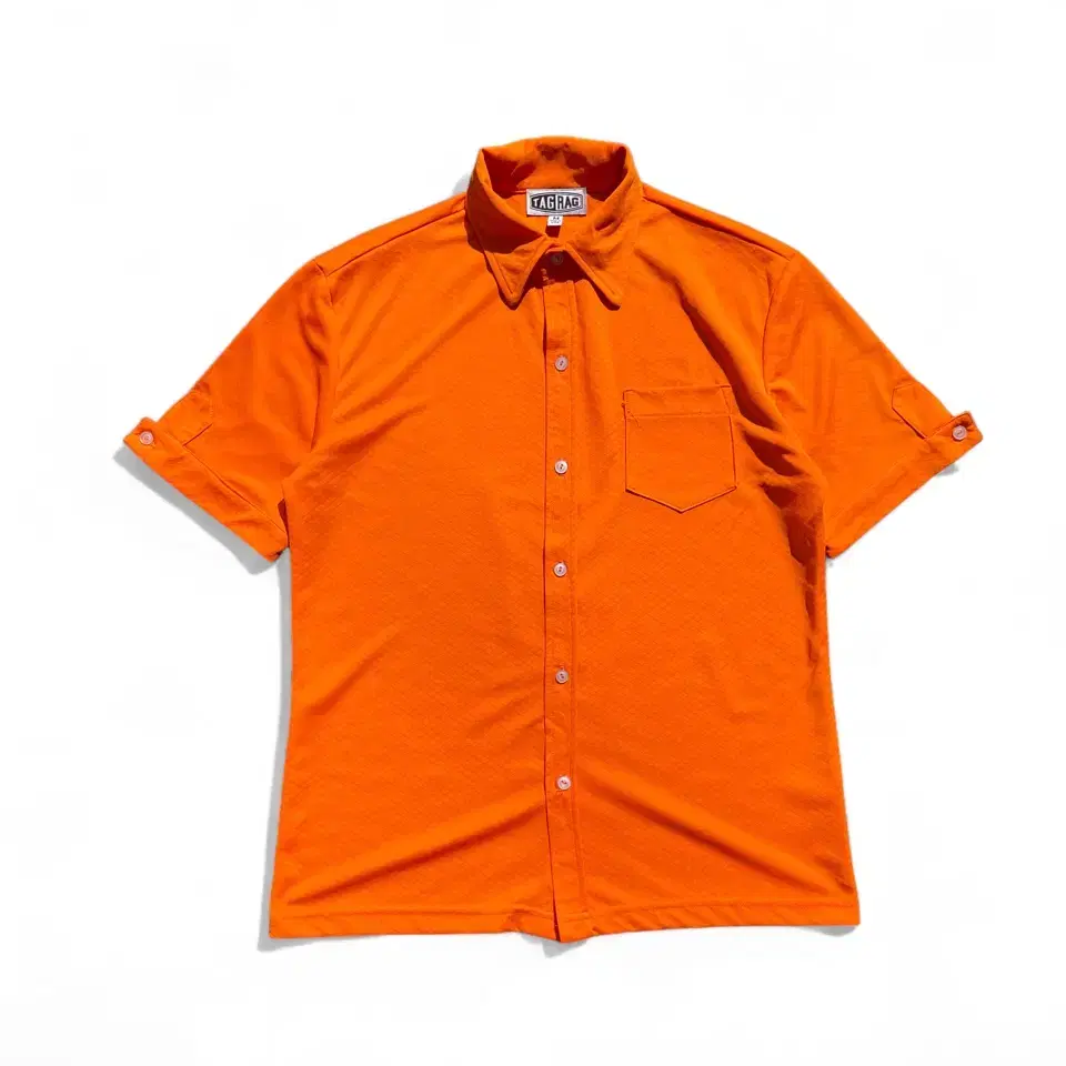 90s vintage orange pattern shirts