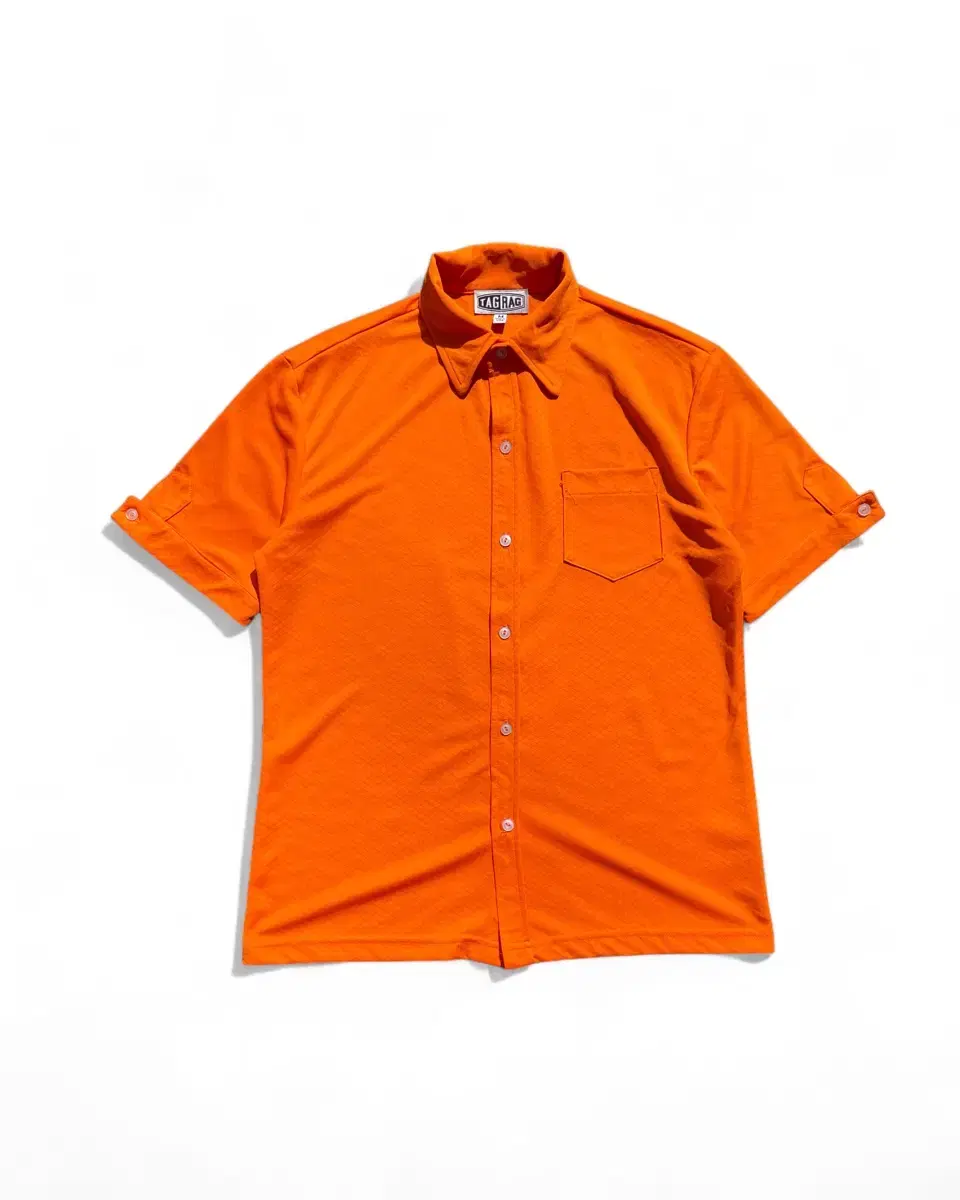 90s vintage orange pattern shirts