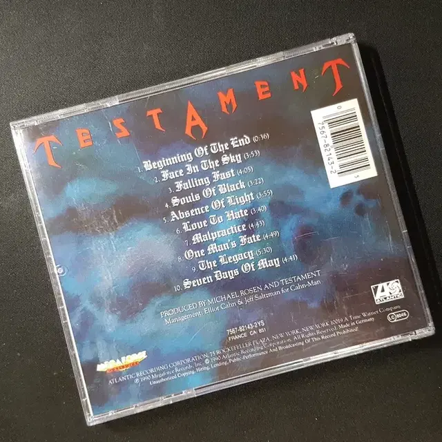 Testament - Souls Of Black 독일 수입 씨디