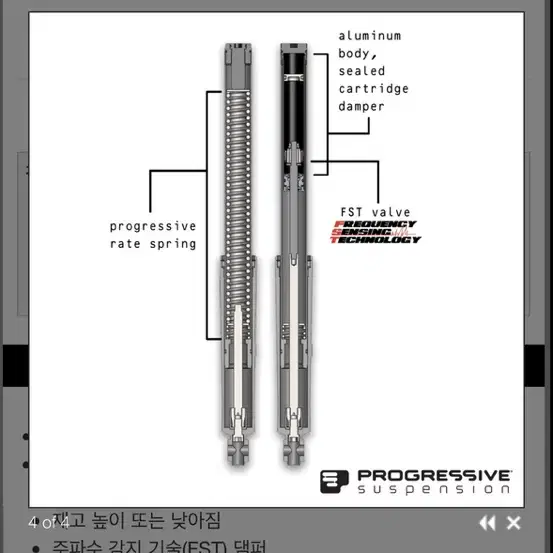 할리데이비슨 프론트 뎀퍼쇽