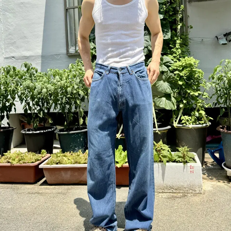 vintage big john rayon straight pants