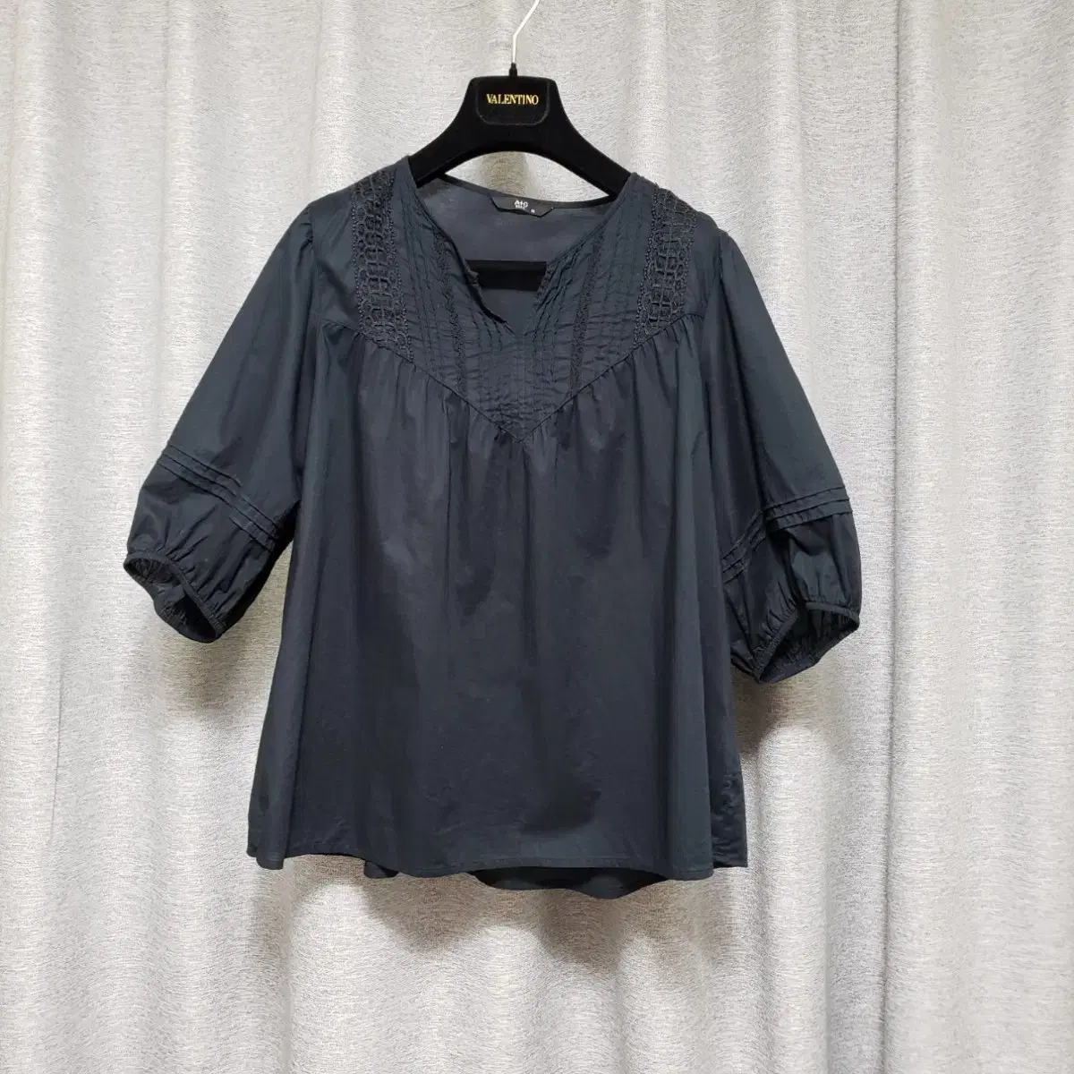 Genuine Marange Style Puff Sleeve Point Blouse66