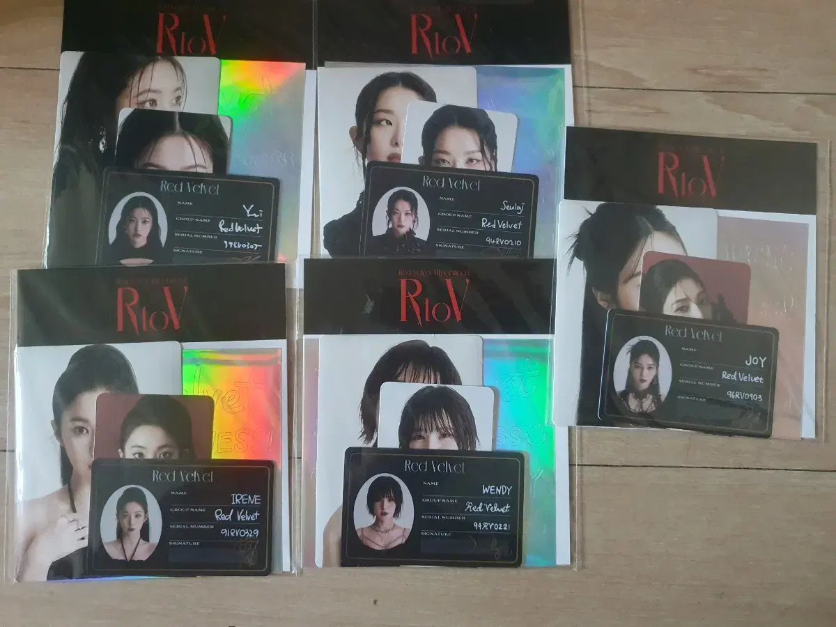 Red Velvet R to V Concert sticker ID Card