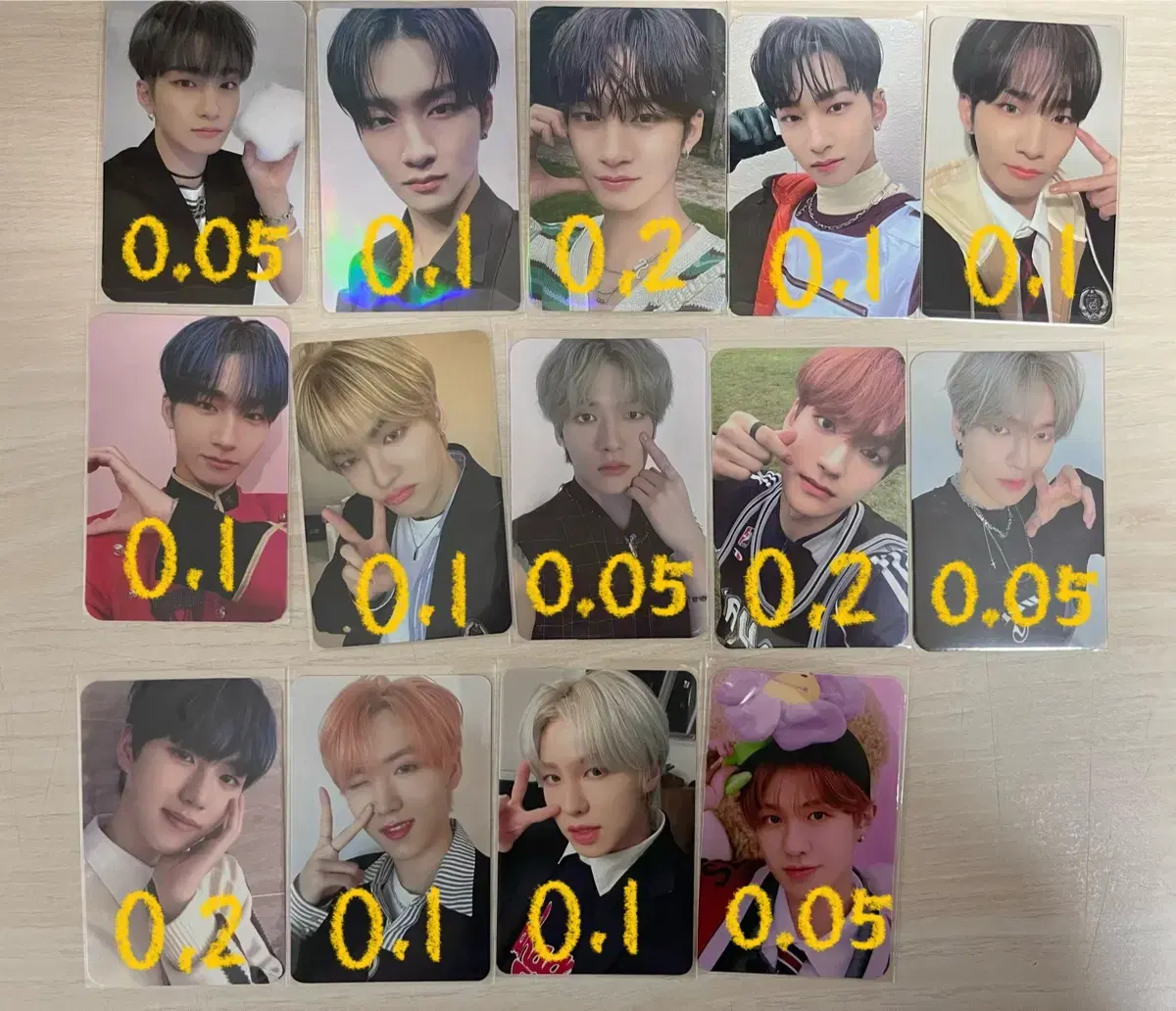 Epex wish jeff ayden yewang photocard unreleased photocard Alpho seasons greetings WTS