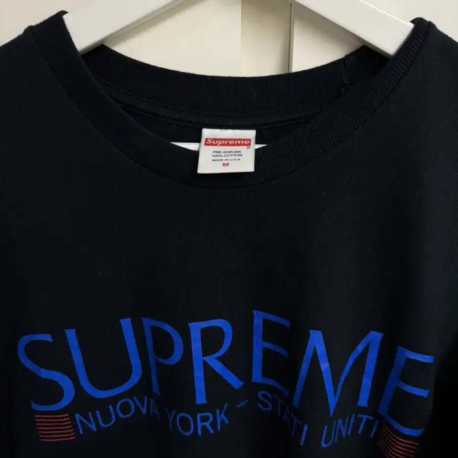 슈프림 뉴욕 반팔티 네이비 Supreme Nuova York Tee (F