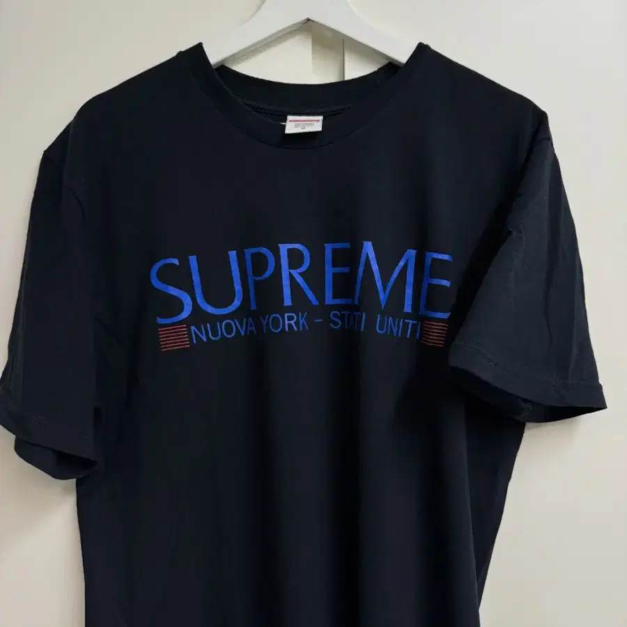 슈프림 뉴욕 반팔티 네이비 Supreme Nuova York Tee (F