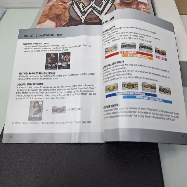 WWE DVD레슬링 보드 게임 완구  놀이