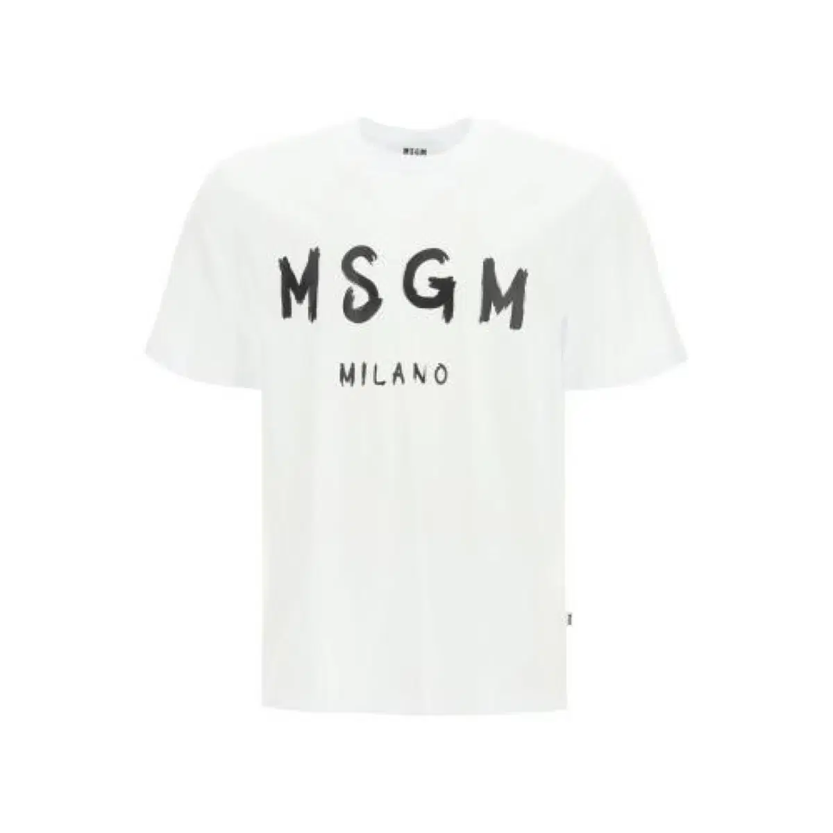 MSGM 로고 반팔 티셔츠 화이트 L 사이즈