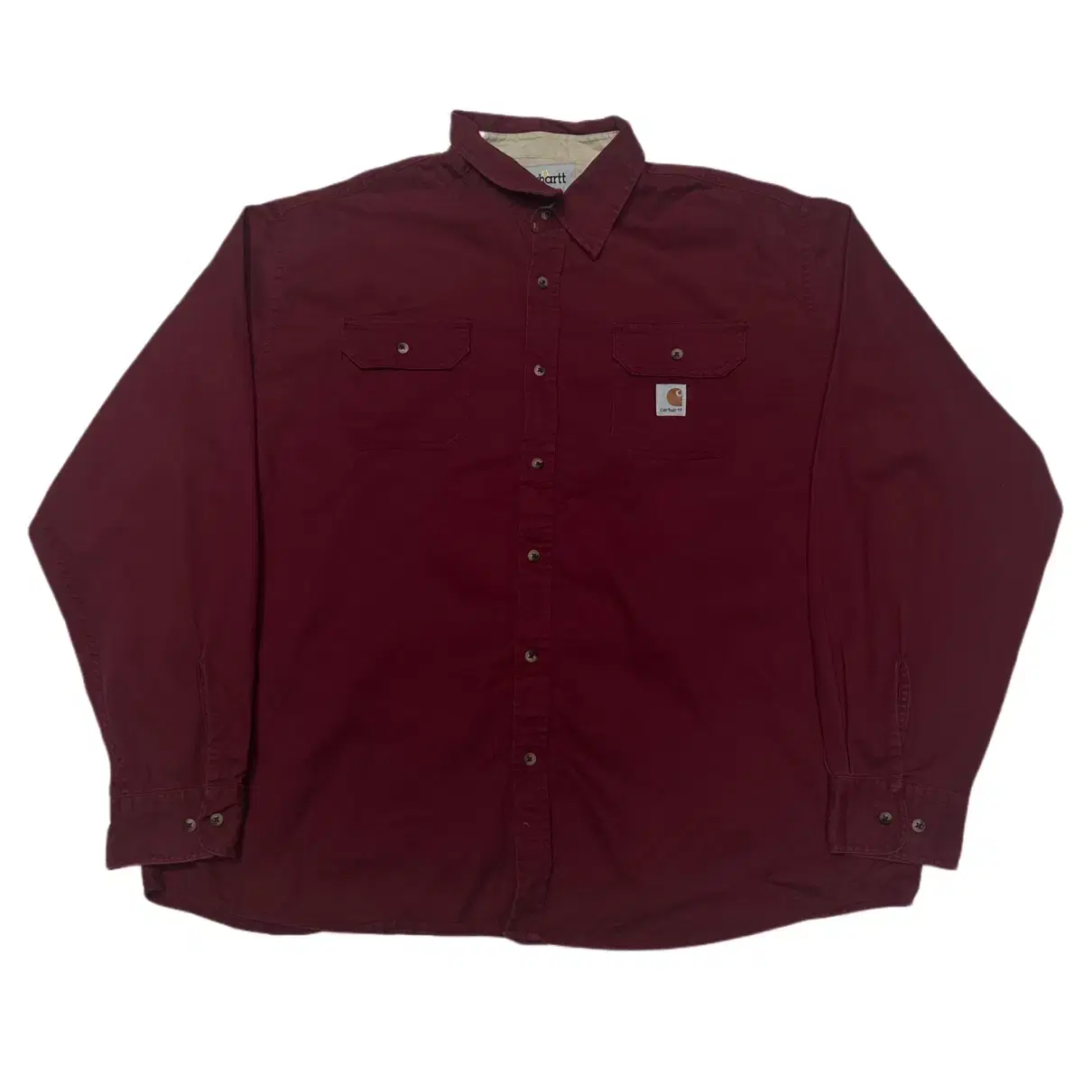 Calhart Vintage Burgundy Pocket Shirt XL