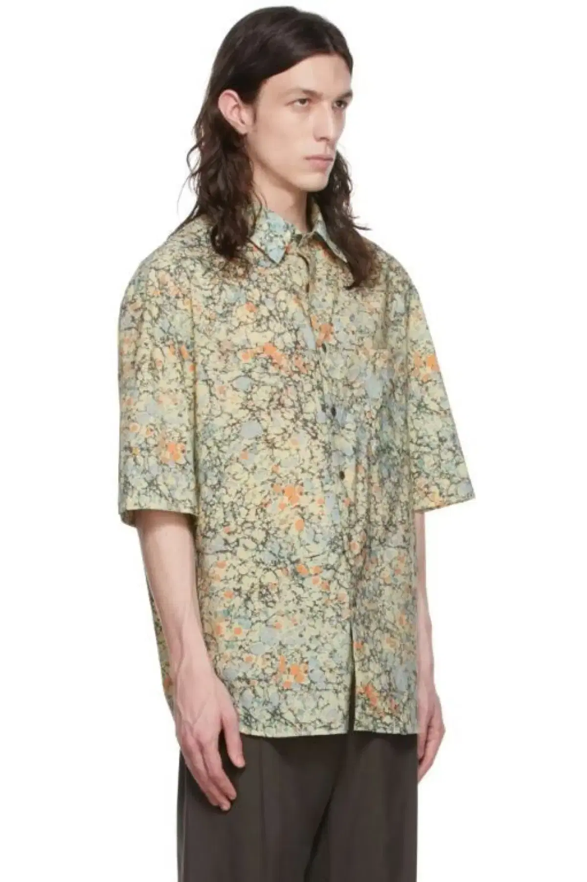 Lemaire Lemaire Marble Print Shirt