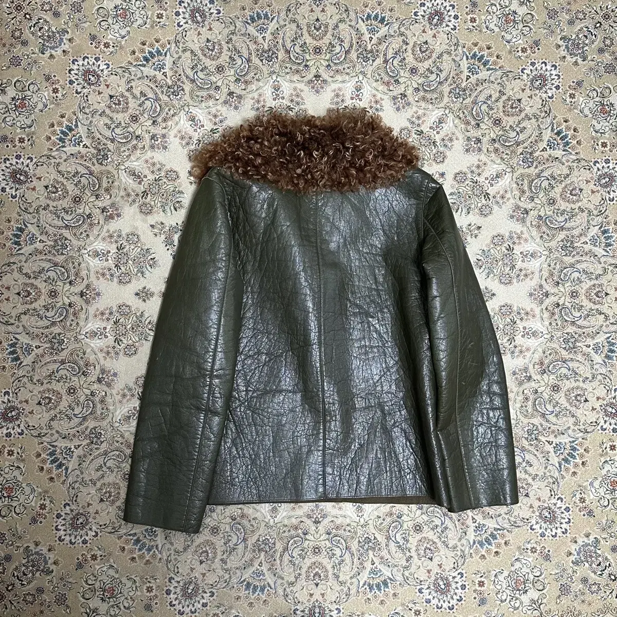 vintage Perm Leather Jacket