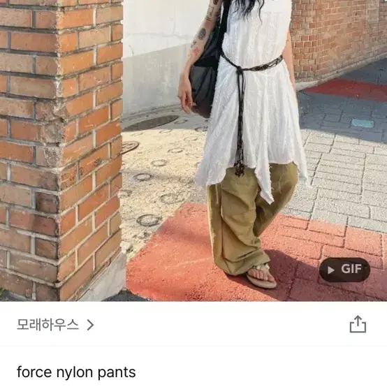 force nylon pants 올리브