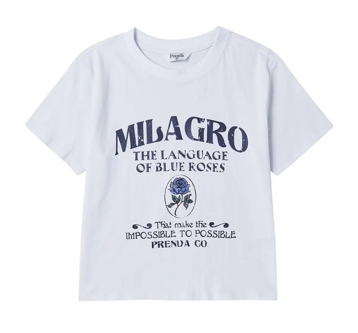 프렌다 반팔 MILAGRO CREWNECK TEE WHITE