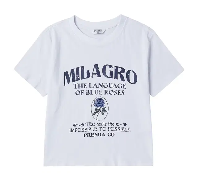 프렌다 반팔 MILAGRO CREWNECK TEE WHITE