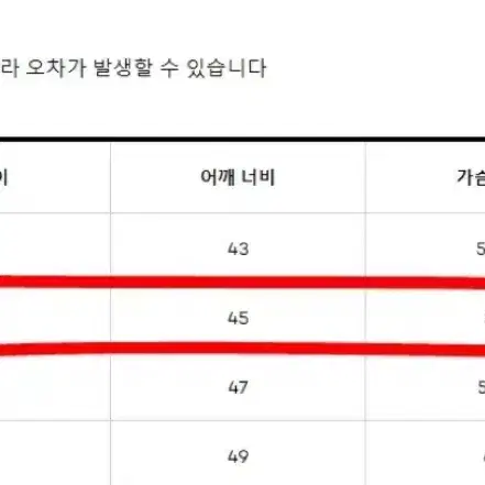 네이더스 티셔츠 3사이즈