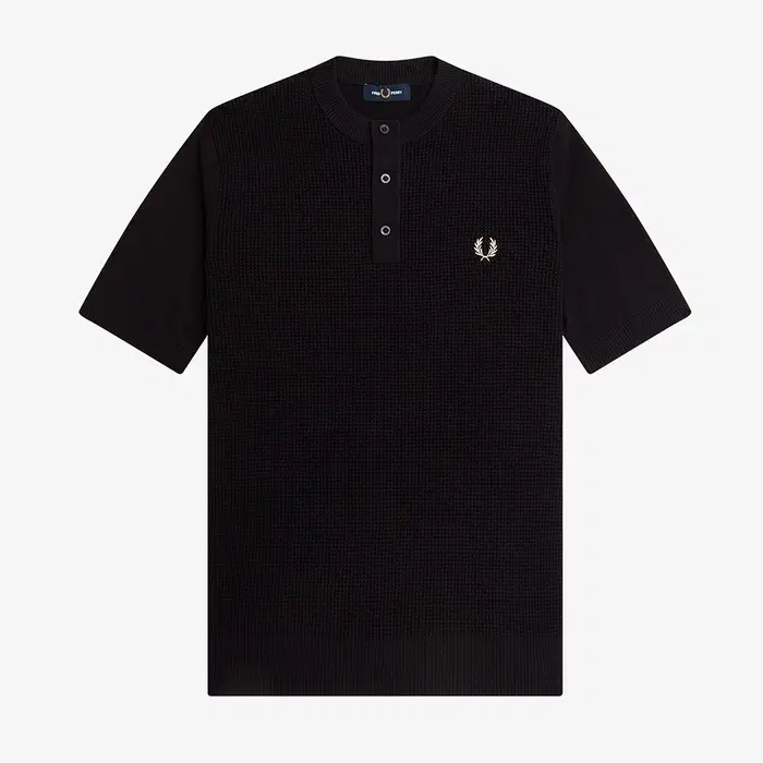 Fred Perry Waffle Henley Shirt (M)