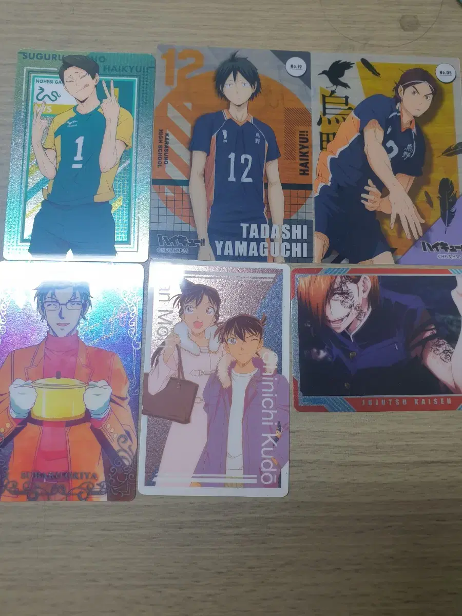 Photocard Disposition (Detective Conan, Haikyuu, Spellspinner, Attack on Titan)