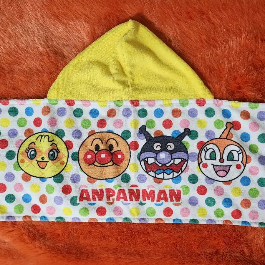 ANPANMAN 호빵맨 후드 타올