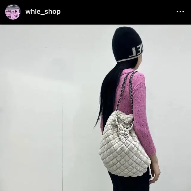 Whle store 샤넬 벨벳 백팩