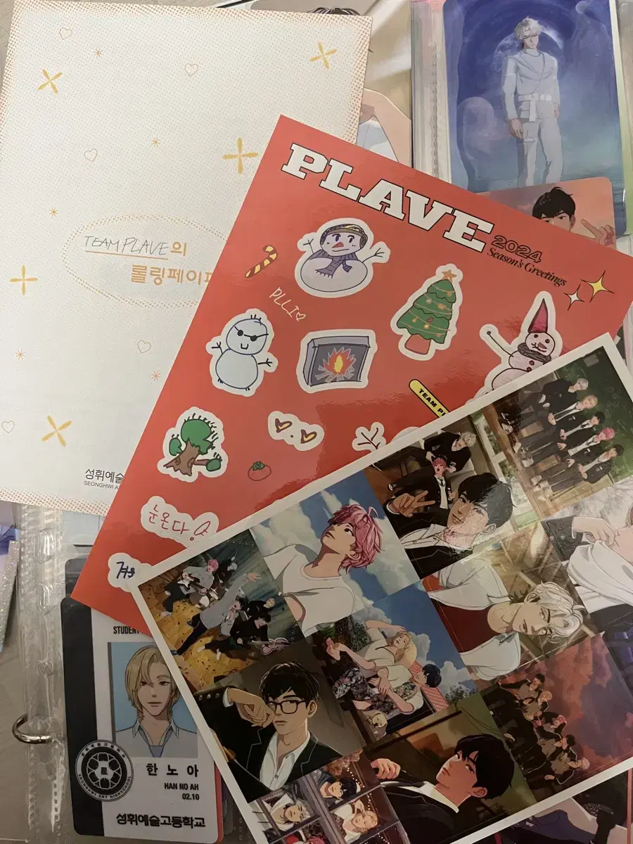 Plave seasons greetings stickers+nametags+tickets+rollpapers