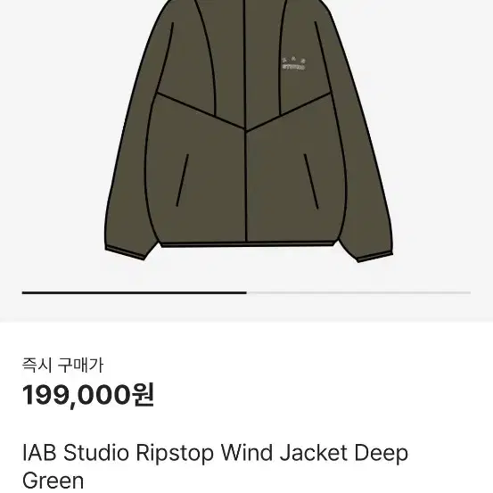 IAB Studio Ripstop Wind Jacket Deep Gree